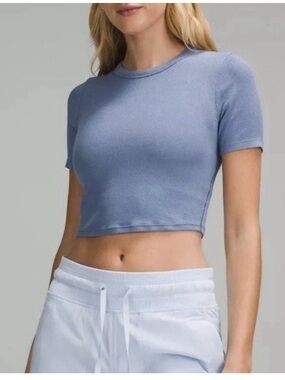Lululemon Hold Tight Crop Washed Denim